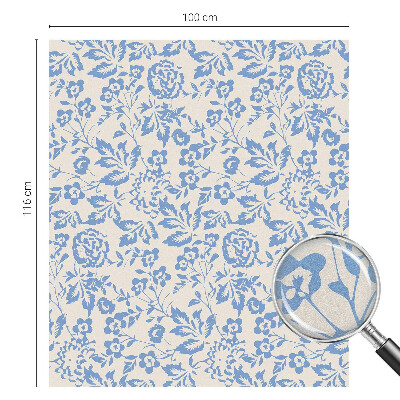 Zelfklevende raamfolie glas in lood Bloemenbladeren