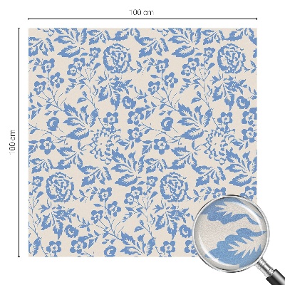 Zelfklevende raamfolie glas in lood Bloemenbladeren