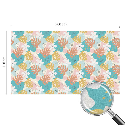 Glas in lood raamfolie Exotische natuur