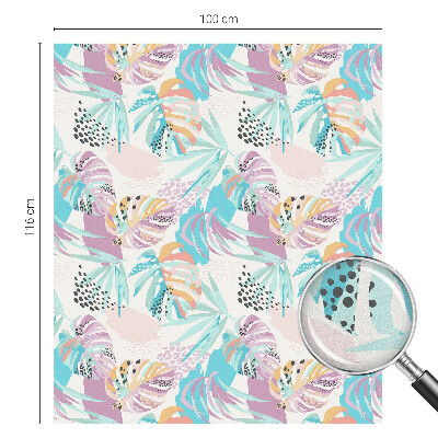 Melkglas folie met glas in lood effect Abstracte jungle