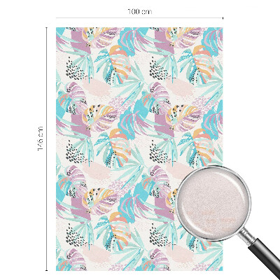 Melkglas folie met glas in lood effect Abstracte jungle