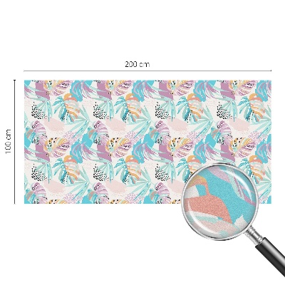 Melkglas folie met glas in lood effect Abstracte jungle