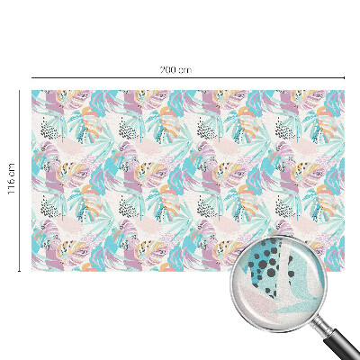 Melkglas folie met glas in lood effect Abstracte jungle