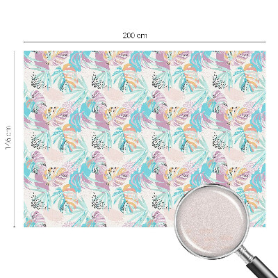 Melkglas folie met glas in lood effect Abstracte jungle