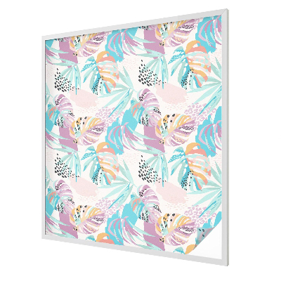 Melkglas folie met glas in lood effect Abstracte jungle