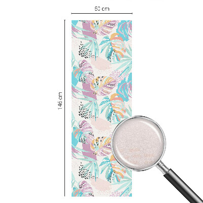 Melkglas folie met glas in lood effect Abstracte jungle