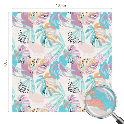 Melkglas folie met glas in lood effect Abstracte jungle