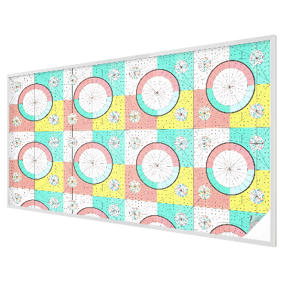 Glas in lood raamfolie Geometrische cirkels