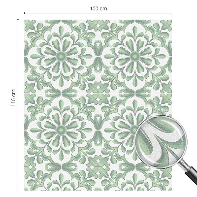 Zelfklevende raamfolie glas in lood Groene bladeren