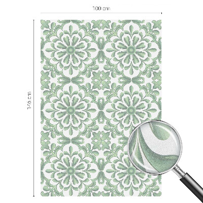 Zelfklevende raamfolie glas in lood Groene bladeren