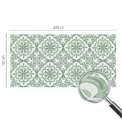 Zelfklevende raamfolie glas in lood Groene bladeren