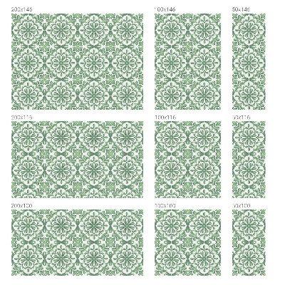 Zelfklevende raamfolie glas in lood Groene bladeren