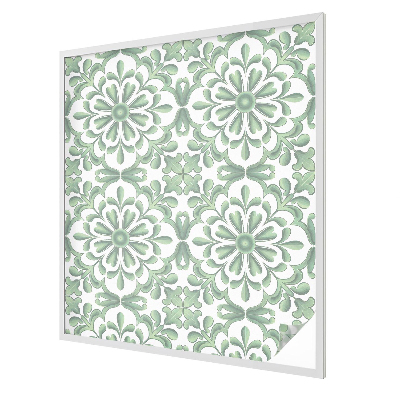 Zelfklevende raamfolie glas in lood Groene bladeren