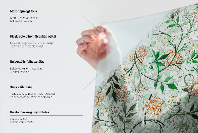 Melkglas folie met glas in lood effect Groene symmetrie