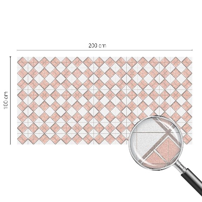 Melkglas folie met glas in lood effect Geometrische ruiten