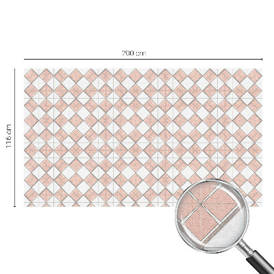 Melkglas folie met glas in lood effect Geometrische ruiten