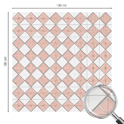 Melkglas folie met glas in lood effect Geometrische ruiten