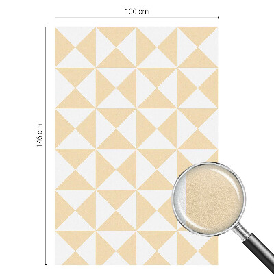 Zelfklevende raamfolie glas in lood Geometrische driehoeken