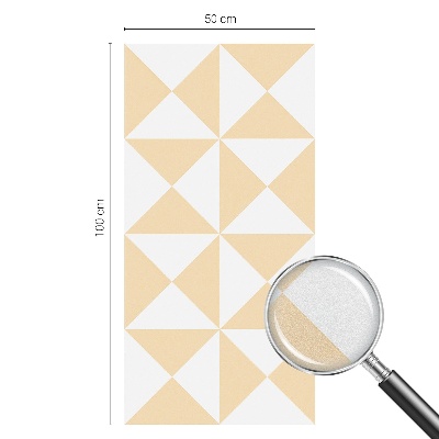 Zelfklevende raamfolie glas in lood Geometrische driehoeken