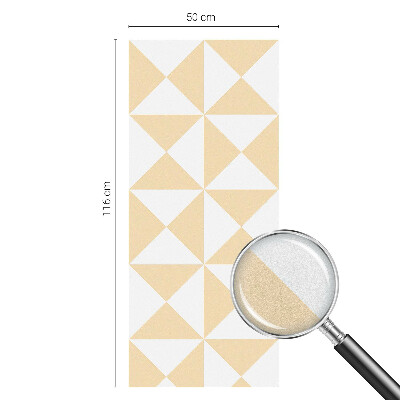 Zelfklevende raamfolie glas in lood Geometrische driehoeken