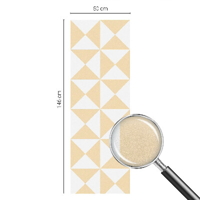 Zelfklevende raamfolie glas in lood Geometrische driehoeken