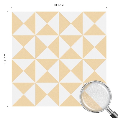 Zelfklevende raamfolie glas in lood Geometrische driehoeken