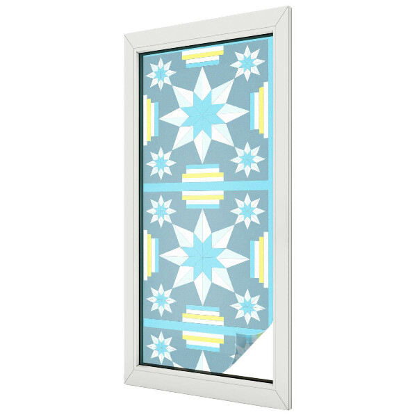 Glas in lood raamfolie Sterpatroon