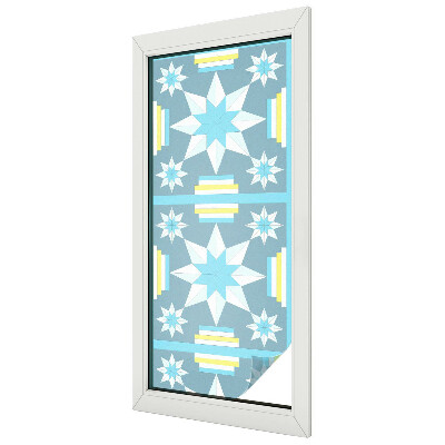 Glas in lood raamfolie Sterpatroon