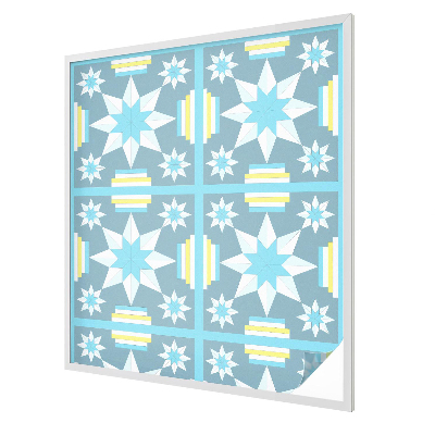 Glas in lood raamfolie Sterpatroon