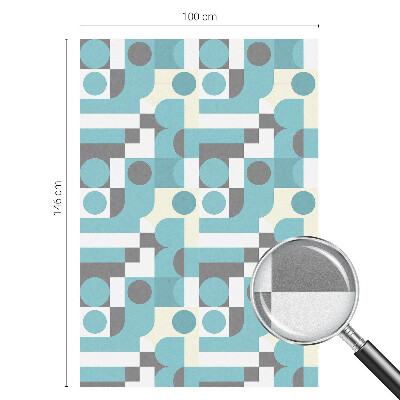 Glas in lood folie voor raam Geometrische patronen