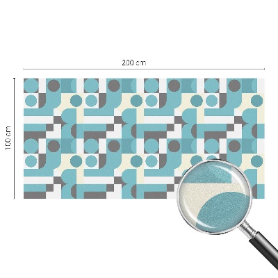 Glas in lood folie voor raam Geometrische patronen