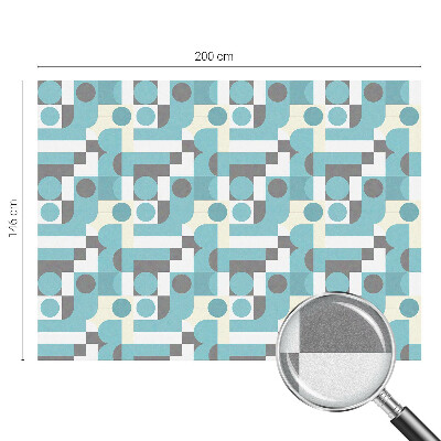 Glas in lood folie voor raam Geometrische patronen