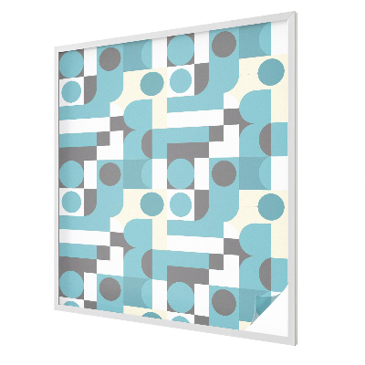 Glas in lood folie voor raam Geometrische patronen