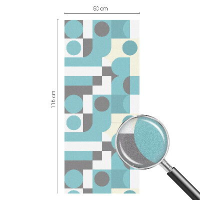 Glas in lood folie voor raam Geometrische patronen