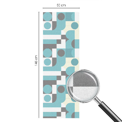 Glas in lood folie voor raam Geometrische patronen