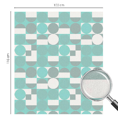 Melkglas folie met glas in lood effect Geometrische vormen