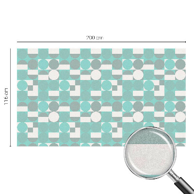 Melkglas folie met glas in lood effect Geometrische vormen