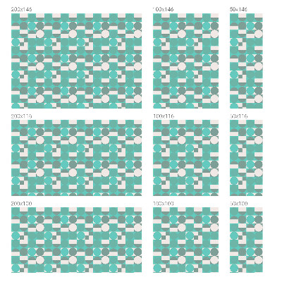 Melkglas folie met glas in lood effect Geometrische vormen