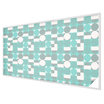 Melkglas folie met glas in lood effect Geometrische vormen