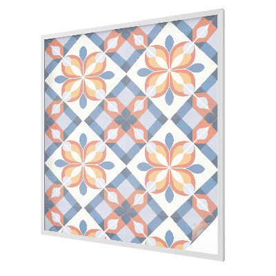 Zelfklevende raamfolie glas in lood Kleurrijke symmetrie