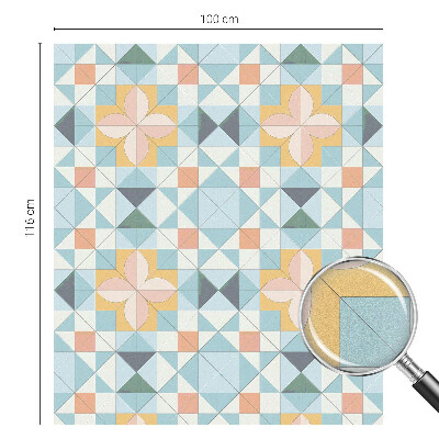 Glas in lood raamfolie Kleurrijke geometrie
