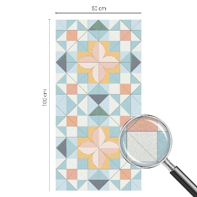 Glas in lood raamfolie Kleurrijke geometrie