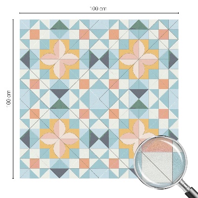 Glas in lood raamfolie Kleurrijke geometrie