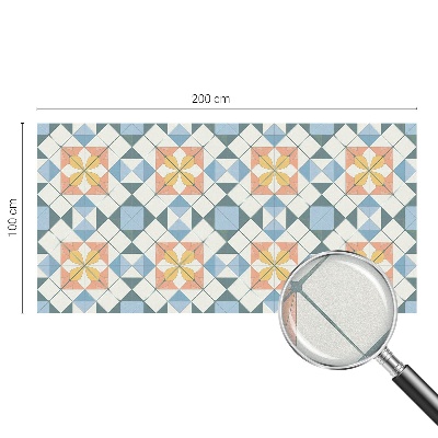 Glas in lood folie voor raam Kleurrijke symmetrie