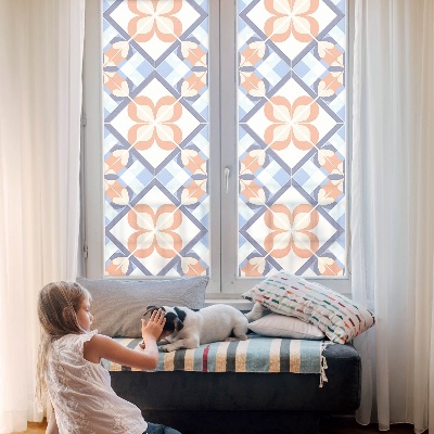 Privacy folie raam Bloemenpatroon