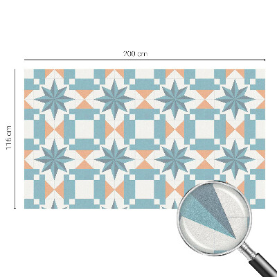 Zelfklevende raamfolie glas in lood Blauwe sterren