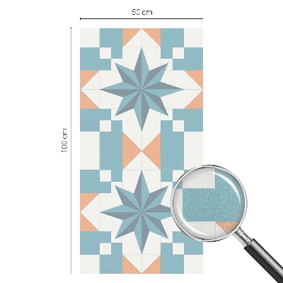 Zelfklevende raamfolie glas in lood Blauwe sterren