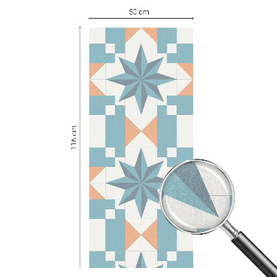 Zelfklevende raamfolie glas in lood Blauwe sterren