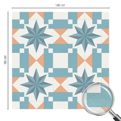 Zelfklevende raamfolie glas in lood Blauwe sterren