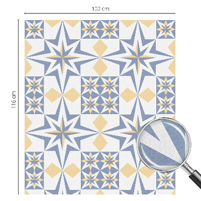 Melkglas folie met glas in lood effect Sterpatroon